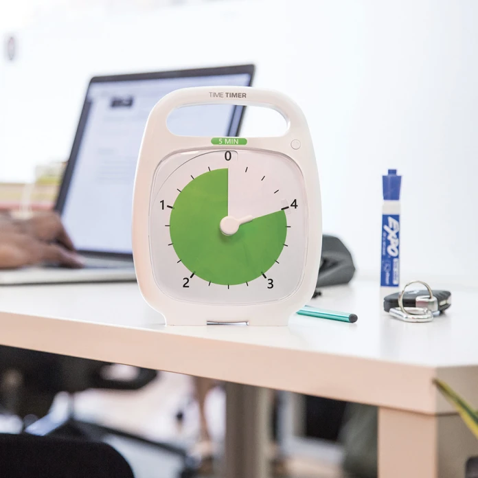 Time Timer Plus 5 min - Blanco Nuevo