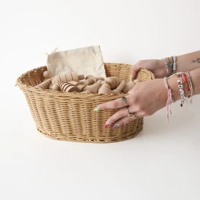 Cesta trenzada