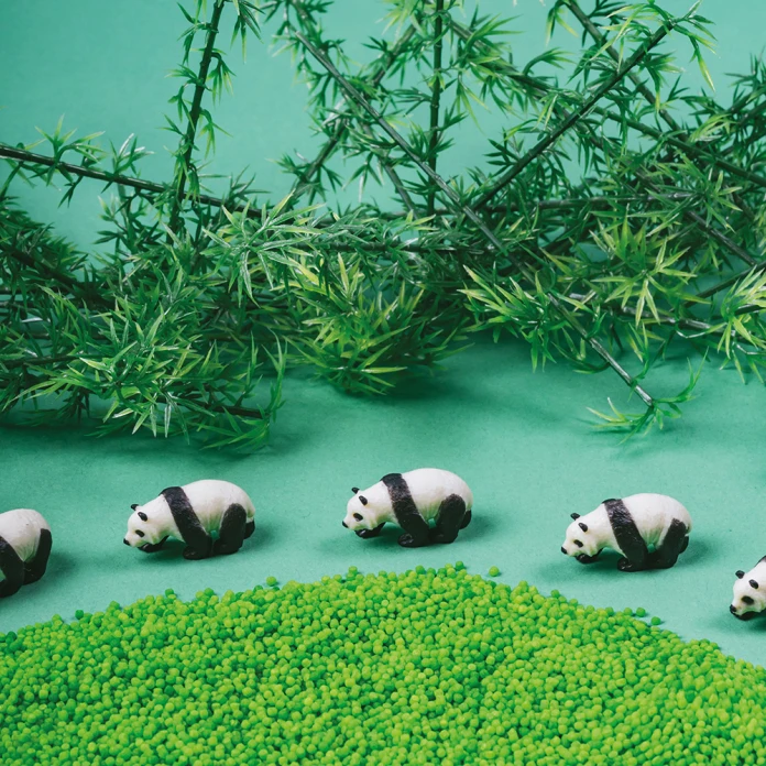 Botella sensorial - Panda