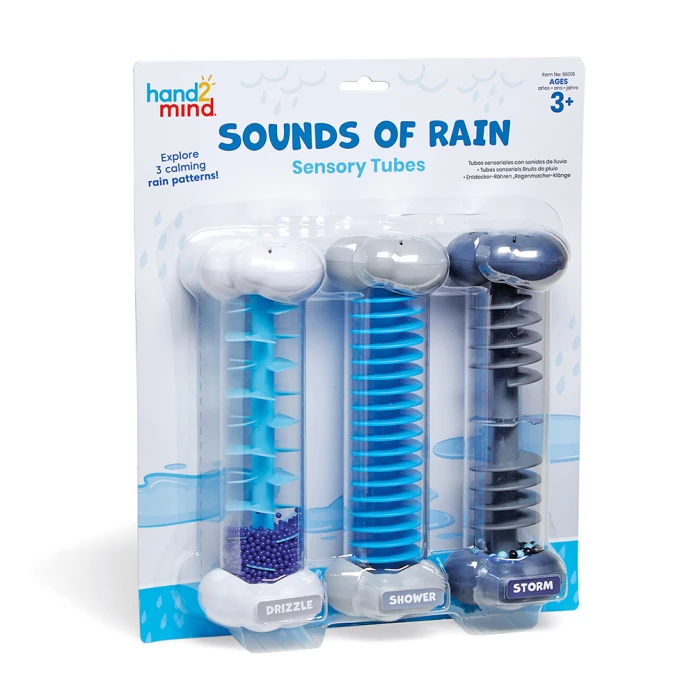 Tubos sensoriales: sonidos de lluvia
