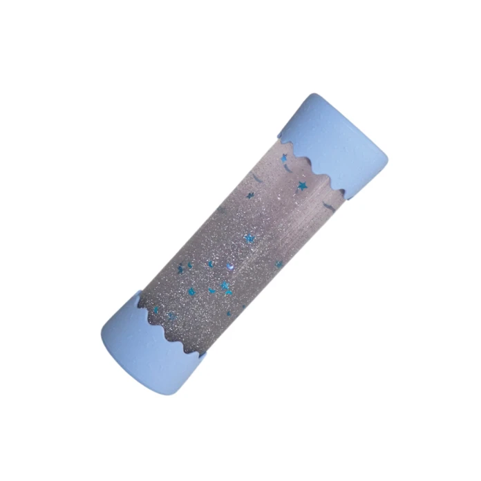 Botella sensorial relajante para bebé - azul