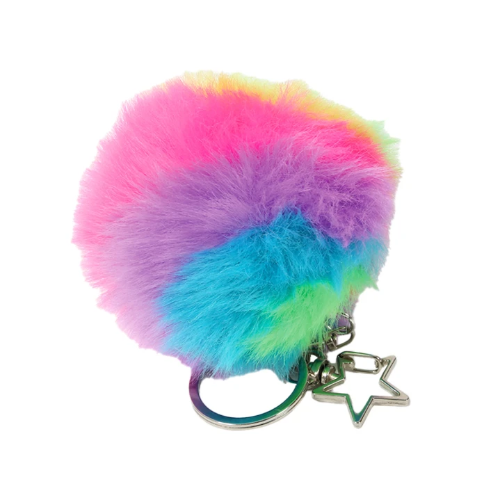 Fidget llavero pelota peluda