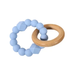 Anillo de dentición azul soft