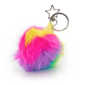 Fidget llavero pelota peluda