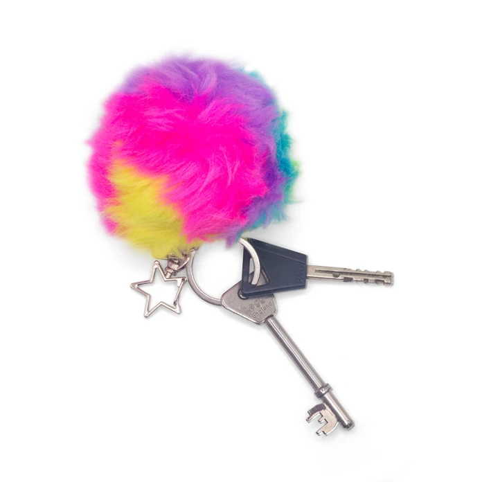 Fidget llavero pelota peluda