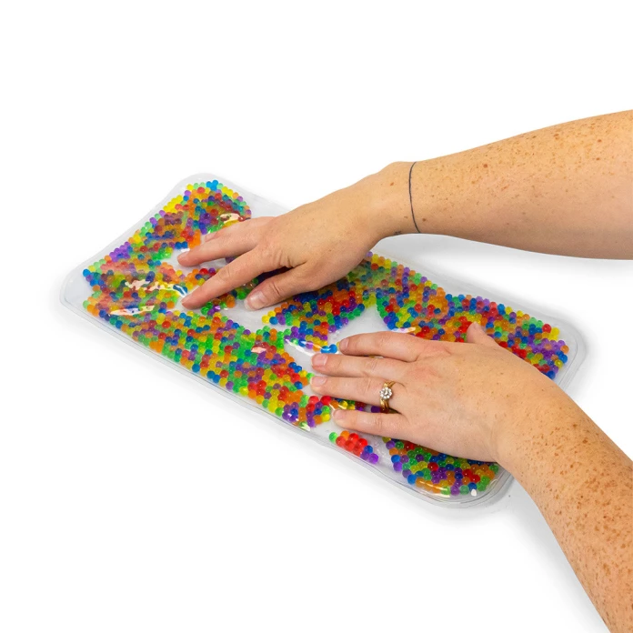 Fidget alfombra de gel con bolitas de colores