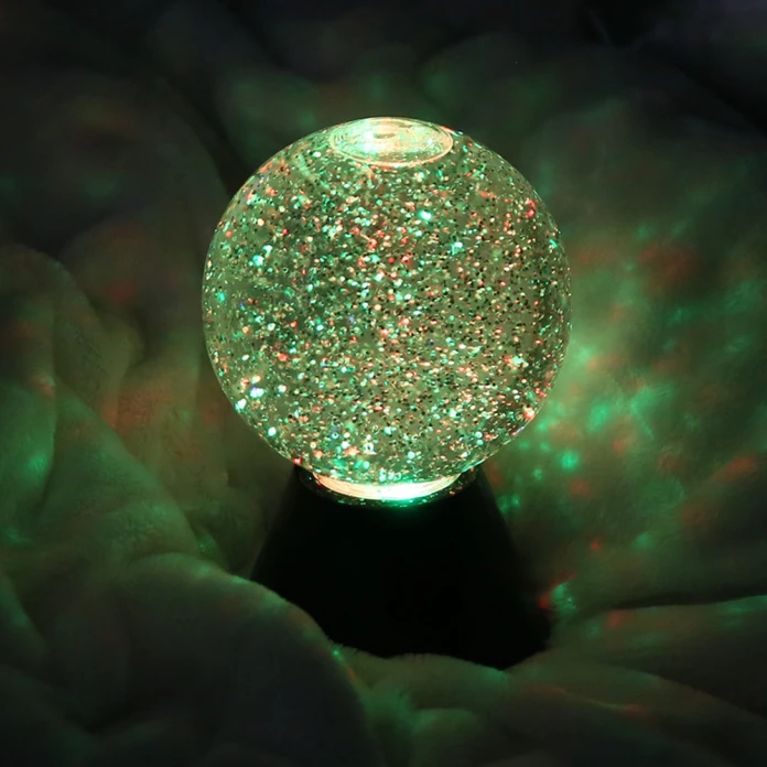 Bola luminosa con purpurina