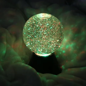 Bola luminosa con purpurina