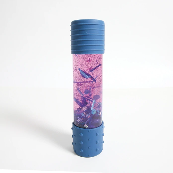 Botella sensorial DIY azul