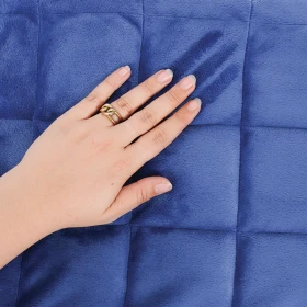 Manta con peso 50 x 70 cm - 2 kg - azul/gris oscuro