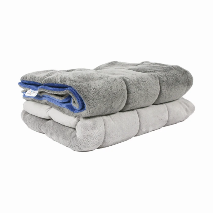 Manta lastrada 50 x 70 cm - 2 kg - gris claro/gris oscuro