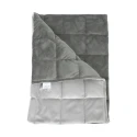 Manta con peso 100 x 150 cm - 3 kg - gris claro/gris oscuro