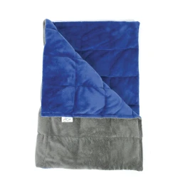 Manta con peso 50 x 70 cm - 2 kg - azul/gris oscuro