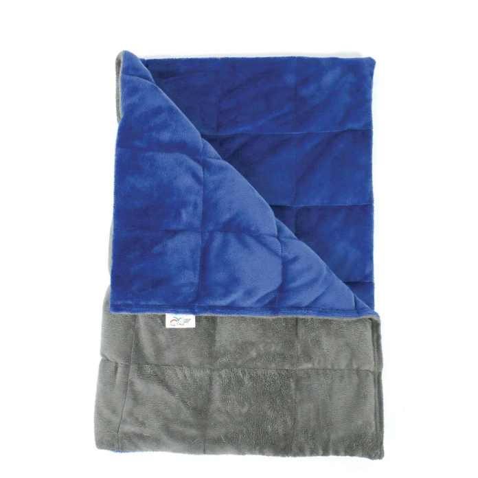 Manta con peso 50 x 70 cm - 2 kg - azul/gris oscuro