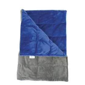 Manta con peso 50 x 70 cm - 2 kg - azul/gris oscuro