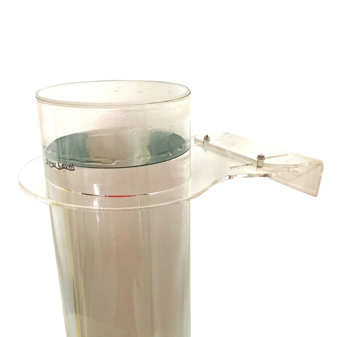 Soporte acrílico de 10 cm para columnas de burbujas