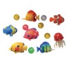 Juego de 6 peces y 6 bolas para columnas de burbujas