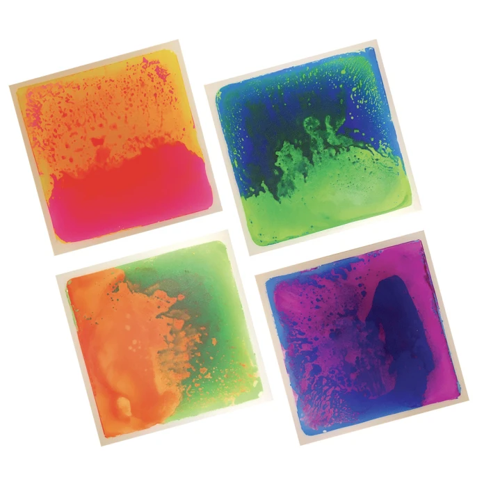 Lote de 4 placas sensoriomotrices UV cuadradas - 40x40 cm