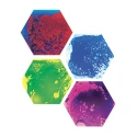 Lote de 4 placas sensoriomotrices hexagonales