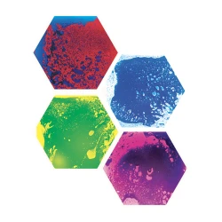 Lote de 4 placas sensoriomotrices hexagonales