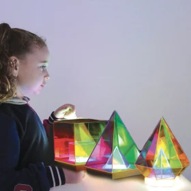 Lámpara prismática 3D – Cubo