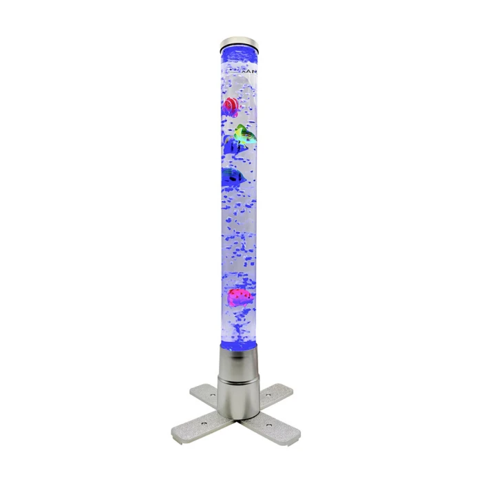 Columna de burbujas de 60 cm con peces