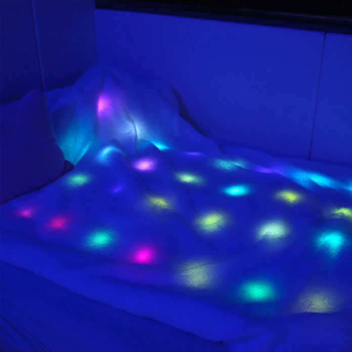 Manta sensorial luminosa