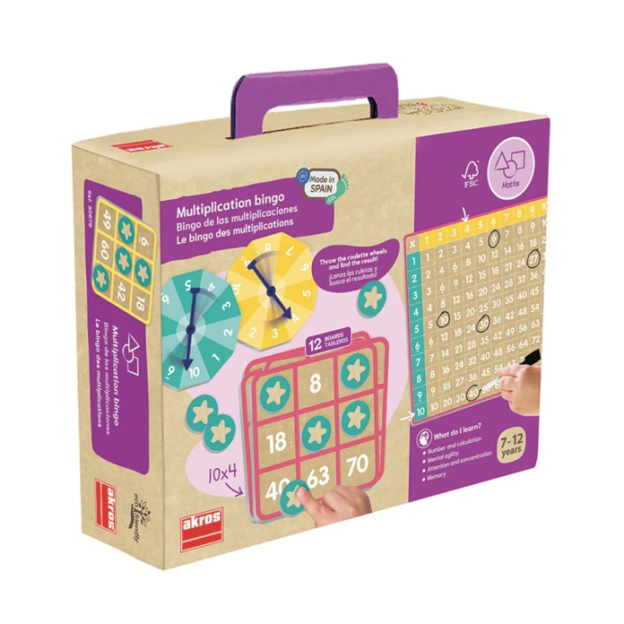 El bingo de las multiplicaciones