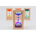 Reloj de arena de gotas con marco de madera