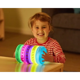 Discos sensoriales luminosos y texturizados