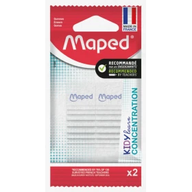 Gomas blancas concentración pack de 2