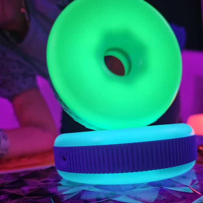 Discos sensoriales luminosos y texturizados