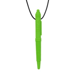 Bolígrafo estriado - Medio - Verde flúor