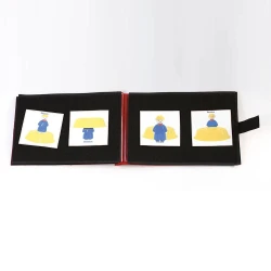 Cuaderno de comunicación de tela - L