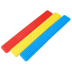 Fidget marcapáginas táctiles - Rojo/Azul/Amarillo