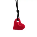 Collar corazón - rojo escarlata