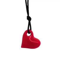 Collar corazón - rojo escarlata