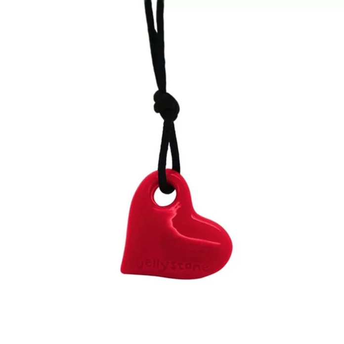 Collar corazón - rojo escarlata