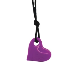 Collar corazón - uva violeta