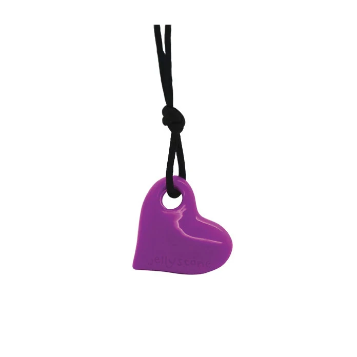 Collar corazón - uva violeta