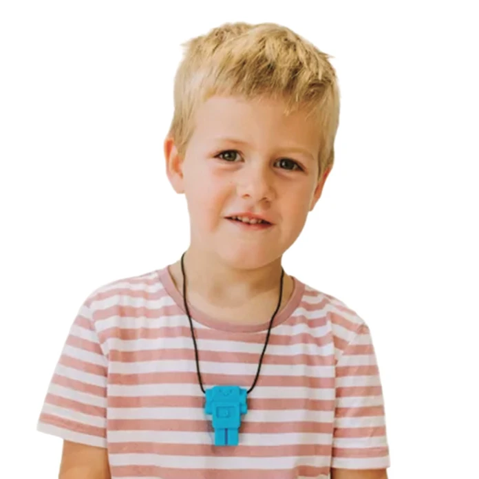Collar robot azul hawaiano