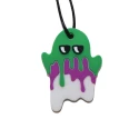 Collar fantasma espeluznante - verde