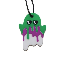 Collar fantasma espeluznante - verde