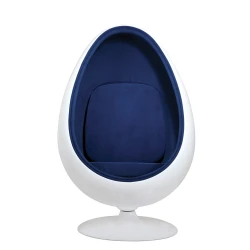 Sillón huevo azul
