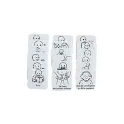 18 pictogramas - Rutina para dormir - Estilo minimalista