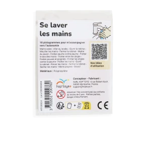 18 pictogramas - Lavarse las manos - Estilo kawaii