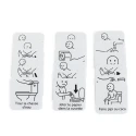 18 pictogramas - Ir al baño - Estilo minimalista