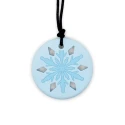 Collar copo de nieve - blanco