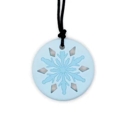 Collar copo de nieve - blanco