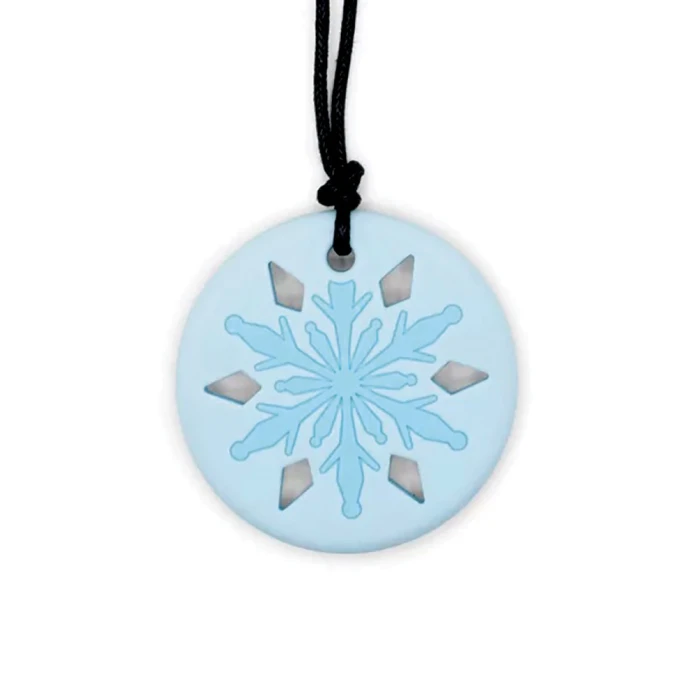 Collar copo de nieve - blanco